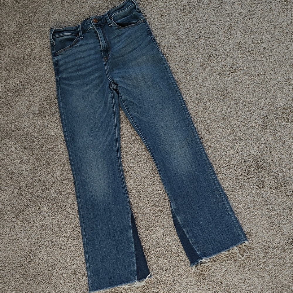 Abercrombie & Fitch Simone  High Rise Ankle Flare Jeans